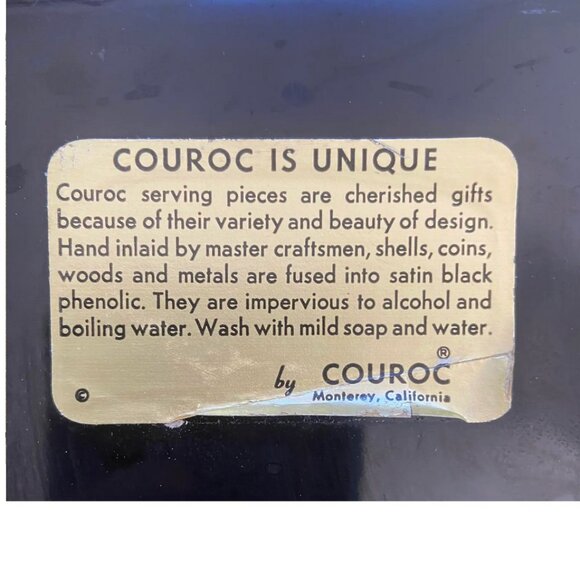 Vintage Couroc of Monterey Elephant Tray - Picture 12 of 12